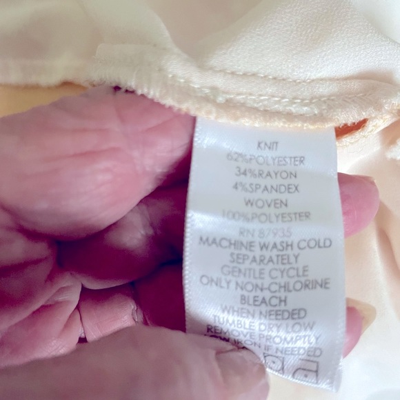 Logo Lounge Yellow Cardigan Knit Sweater with Dotted Swiss Size L - Picture 5 of 6